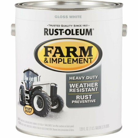 RUST-OLEUM 1 Gallon White Gloss Farm & Implement Enamel 280166